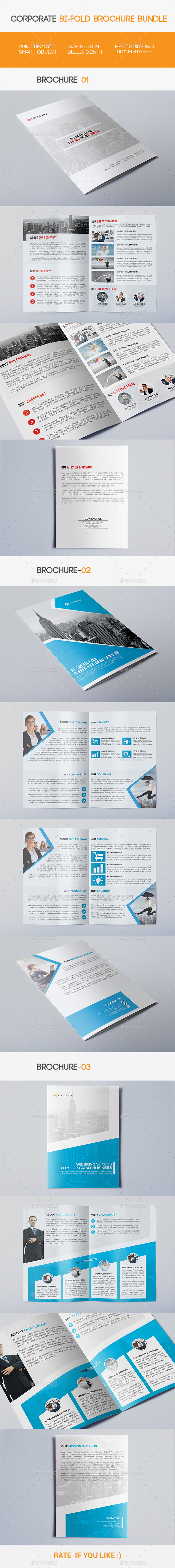 GraphicRiver Corporate Bi-fold Brochure Bundle 11515416 GraphicRiver Corporate Bi-fold Brochure Bundle 11515416