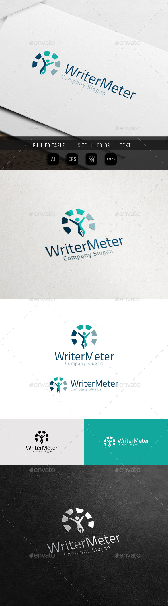 GraphicRiver Writer Meter Author Process Blog Tutorial Logo 11515846 GraphicRiver Writer Meter Author Process Blog Tutorial Logo 11515846