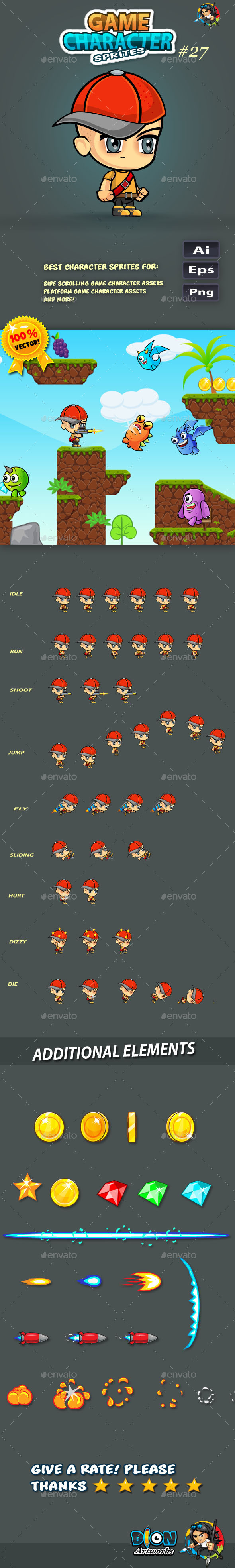 GraphicRiver 2D Game Character Sprites 30 11516113 GraphicRiver 2D Game Character Sprites 30 11516113