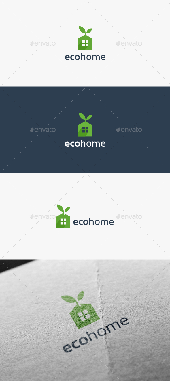 GraphicRiver Eco Home Logo Template 11516278 GraphicRiver Eco Home Logo Template 11516278