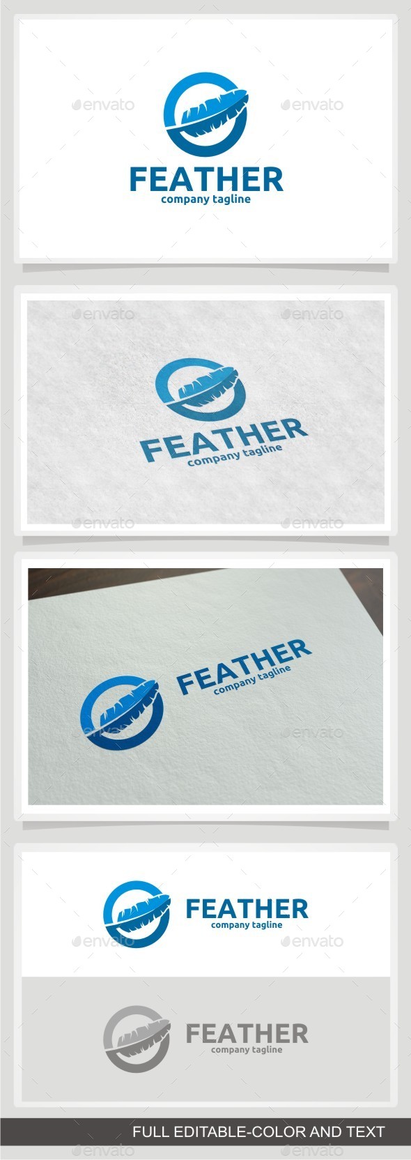 GraphicRiver Feather Logo 11516284 GraphicRiver Feather Logo 11516284