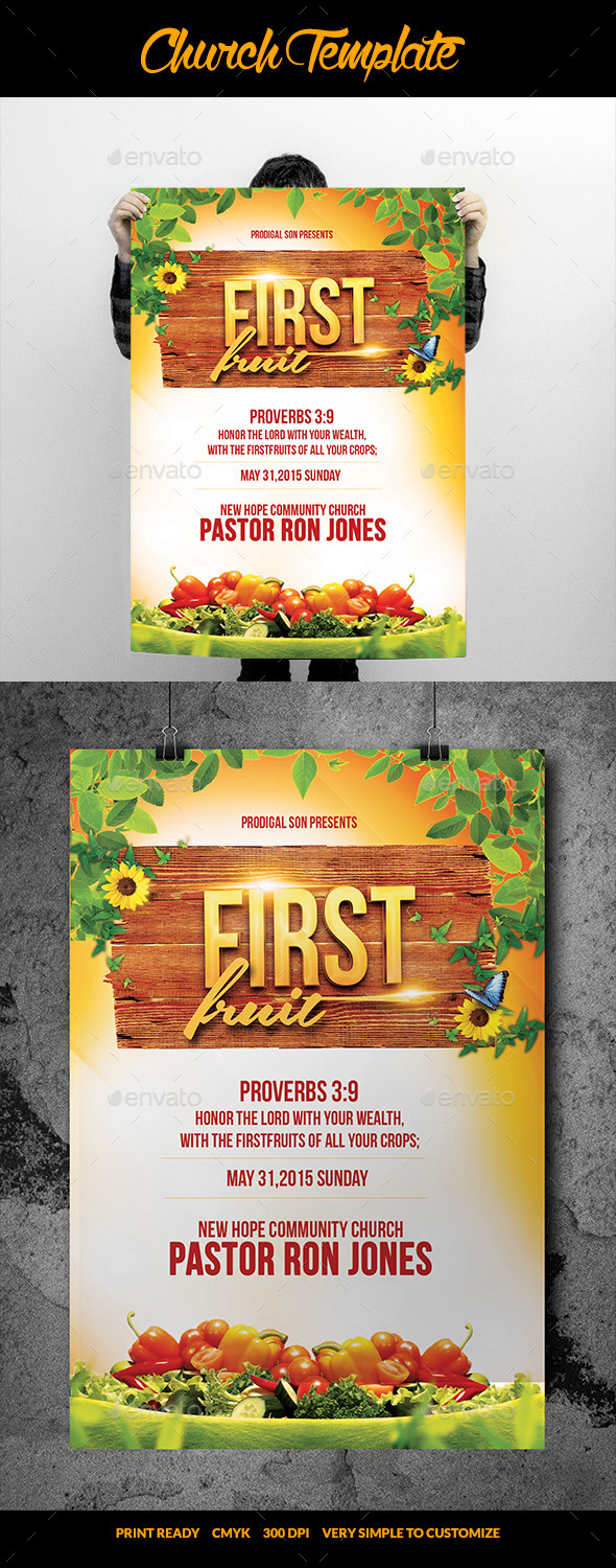 GraphicRiver First Fruit Church Flyer 11522258 GraphicRiver First Fruit Church Flyer 11522258