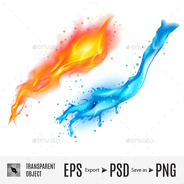 GraphicRiver Fire and Water 11522734 GraphicRiver Fire and Water 11522734