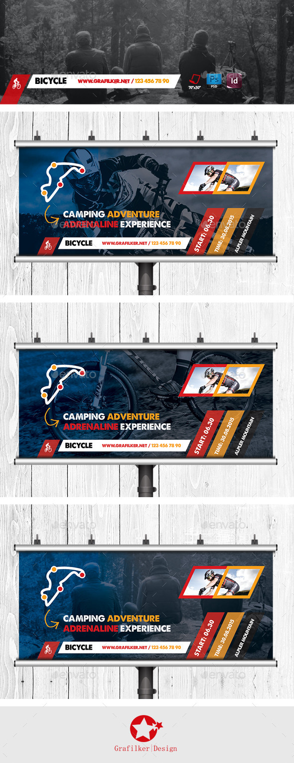GraphicRiver Bicycle Racing Billboard Templates 11523681 GraphicRiver Bicycle Racing Billboard Templates 11523681