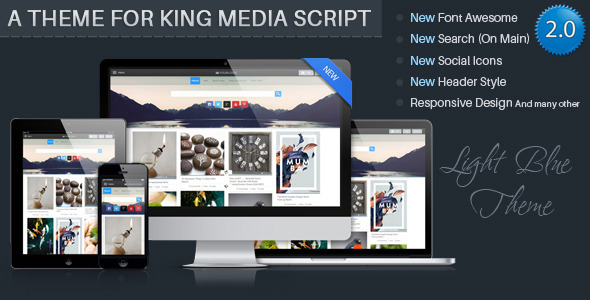 CodeCanyon LightBlue Theme For KingMedia Script 2.0 11168382 CodeCanyon LightBlue Theme For KingMedia Script 2.0 11168382