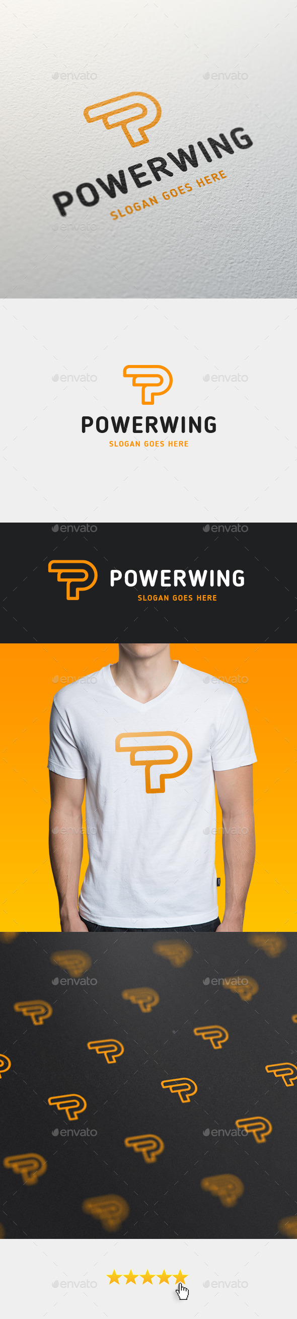 GraphicRiver Powerwing Letter P Logo Template 11526416 GraphicRiver Powerwing Letter P Logo Template 11526416