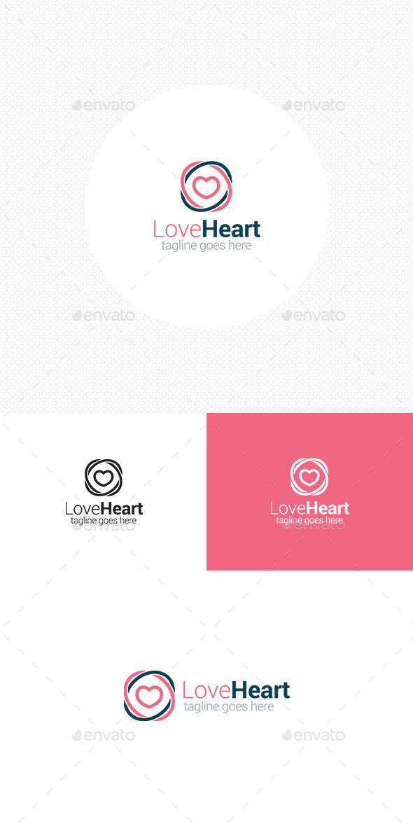 GraphicRiver Love Heart Logo 11527368 GraphicRiver Love Heart Logo 11527368