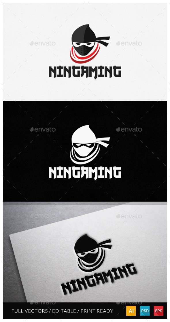 Ningaming - Ninja Logo Template