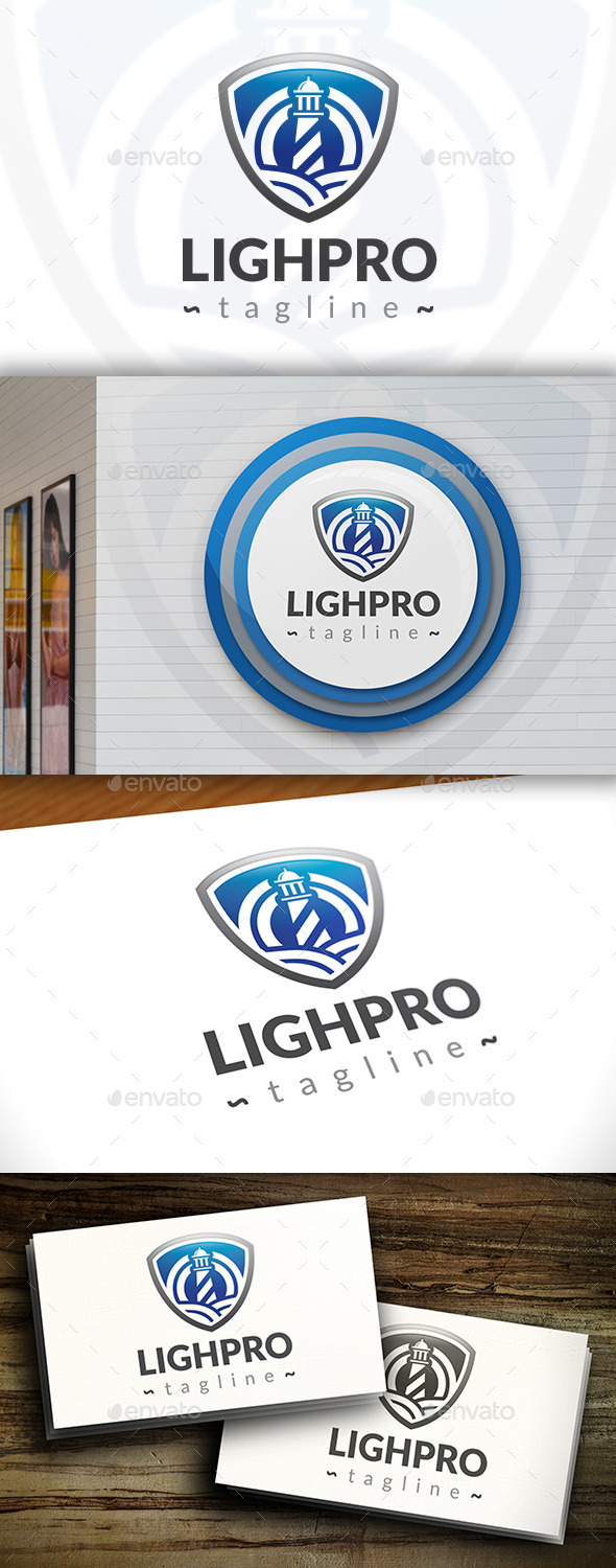 GraphicRiver Lighthouse Shield Logo 11530649