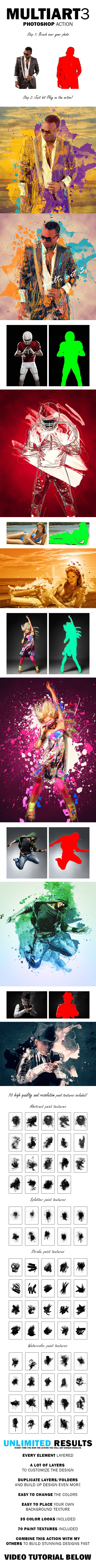 GraphicRiver MultiArt 3 Photoshop Action 11532855 GraphicRiver MultiArt 3 Photoshop Action 11532855
