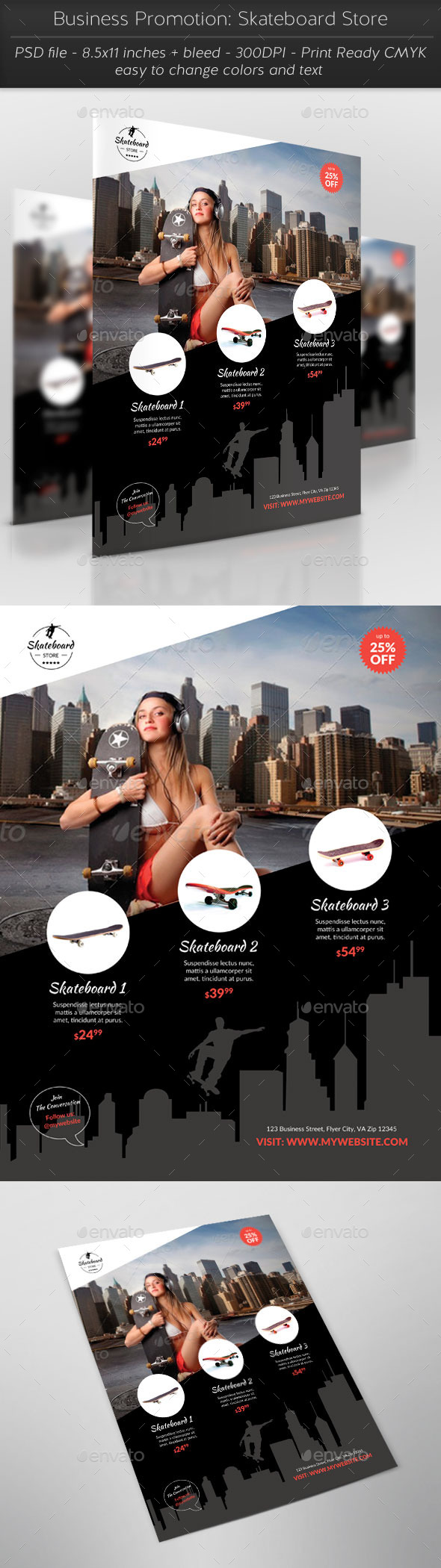 GraphicRiver Business Promotion Skateboard Store 11532953 GraphicRiver Business Promotion Skateboard Store 11532953