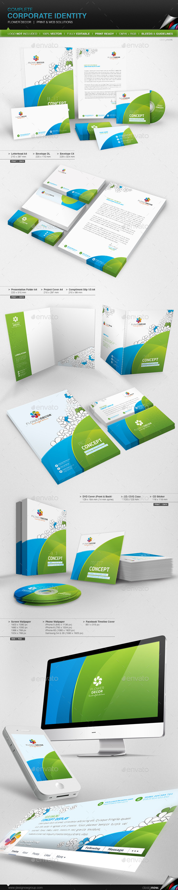 GraphicRiver Corporate Identity Flower Decor 11533201 GraphicRiver Corporate Identity Flower Decor 11533201