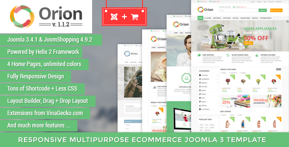 Orion :: Businesses & e-Commerce Joomla Template