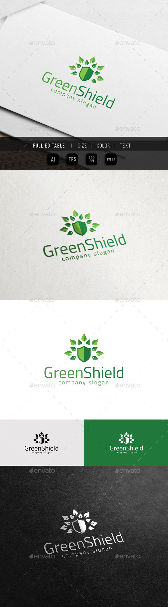GraphicRiver Green Shield Property Eco Clinic Logo 11539008 GraphicRiver Green Shield Property Eco Clinic Logo 11539008