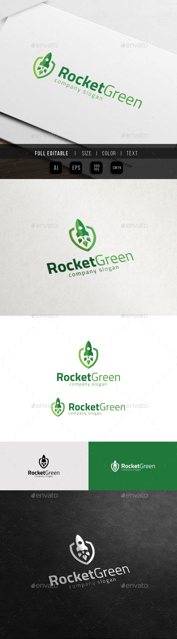 GraphicRiver Green Startup Growth Rocket Launch Logo 11539127 GraphicRiver Green Startup Growth Rocket Launch Logo 11539127