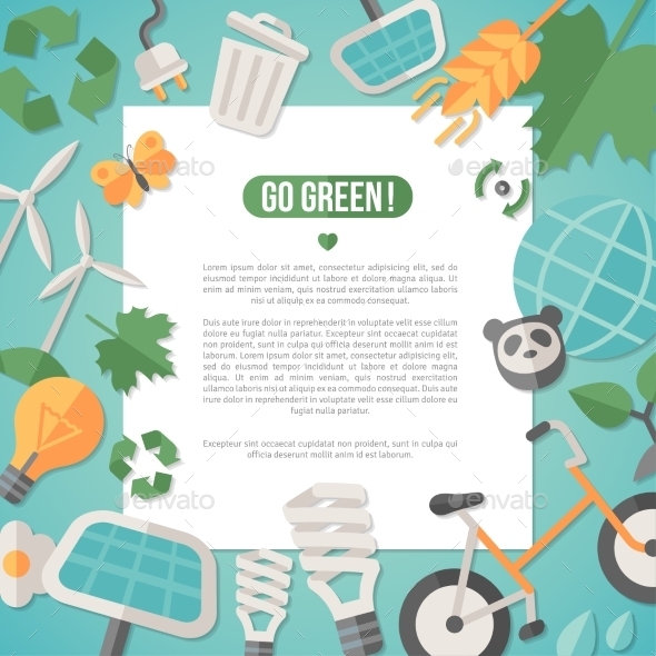 GraphicRiver Flat Design Concept For Ecology Recycling 11539224 GraphicRiver Flat Design Concept For Ecology Recycling 11539224