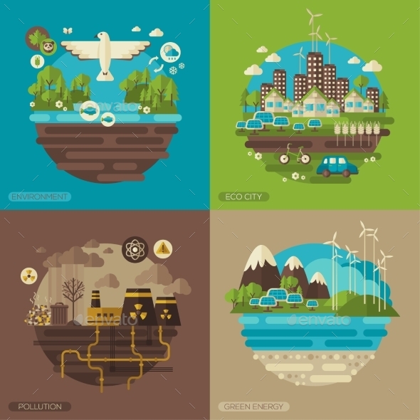 GraphicRiver Ecology Environment Green Energy And Pollution 11539227 GraphicRiver Ecology Environment Green Energy And Pollution 11539227