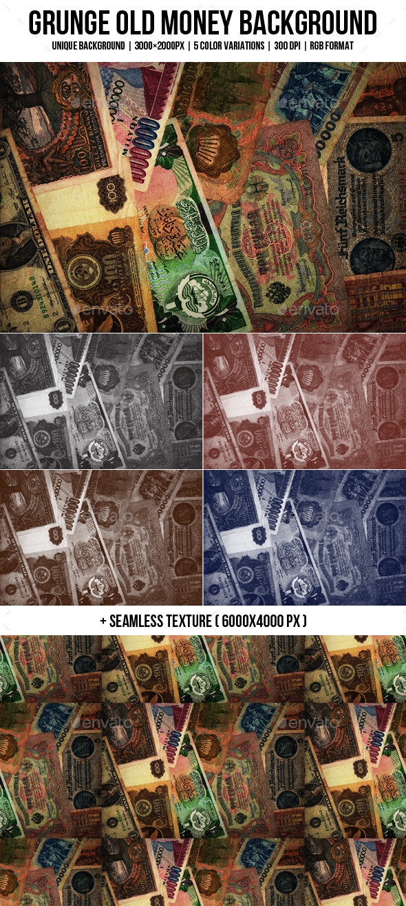 GraphicRiver Grunge Old Money Backgrounds 11542103 GraphicRiver Grunge Old Money Backgrounds 11542103