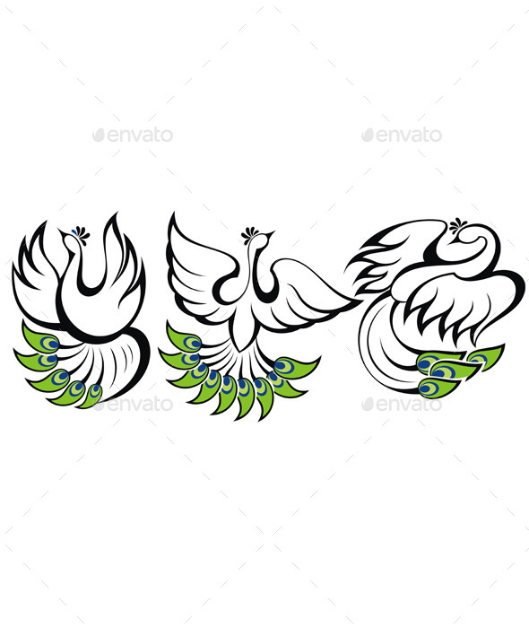 GraphicRiver Peacocks Icons 11542135 GraphicRiver Peacocks Icons 11542135