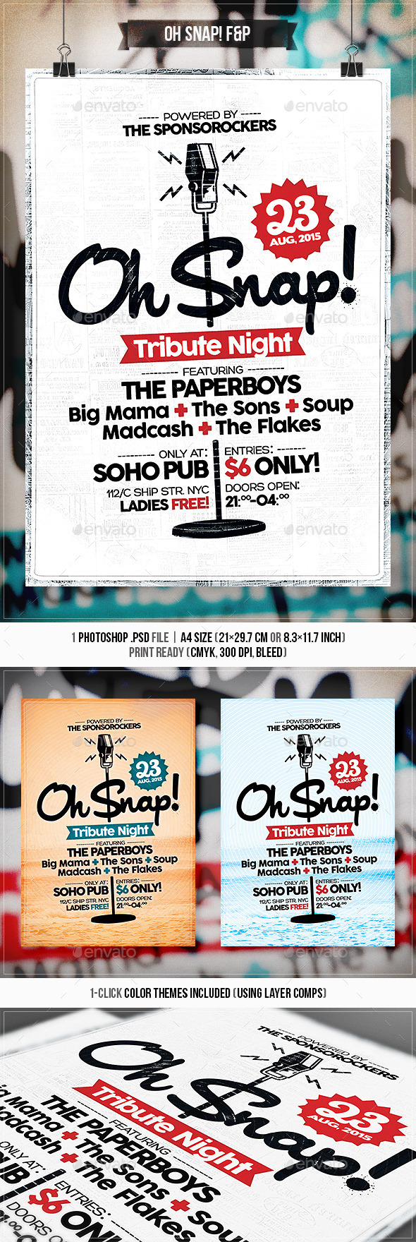 GraphicRiver Oh Snap Flyer & Poster 11542330 GraphicRiver Oh Snap Flyer & Poster 11542330