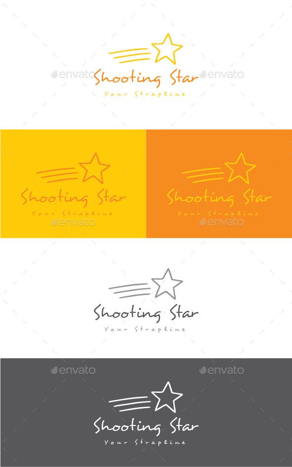 GraphicRiver Shooting Star Logo 11542566 GraphicRiver Shooting Star Logo 11542566