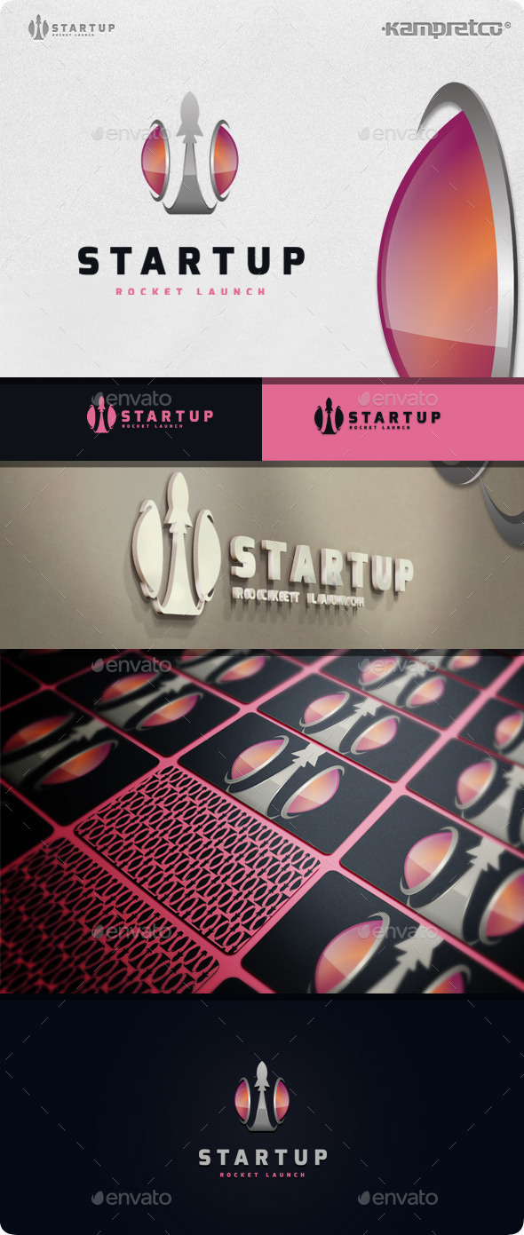 GraphicRiver Startup Rocket Logo 11506853 GraphicRiver Startup Rocket Logo 11506853