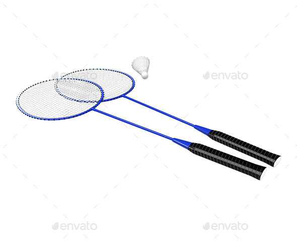 GraphicRiver Rackets and Shuttlecock 11543016 GraphicRiver Rackets and Shuttlecock 11543016