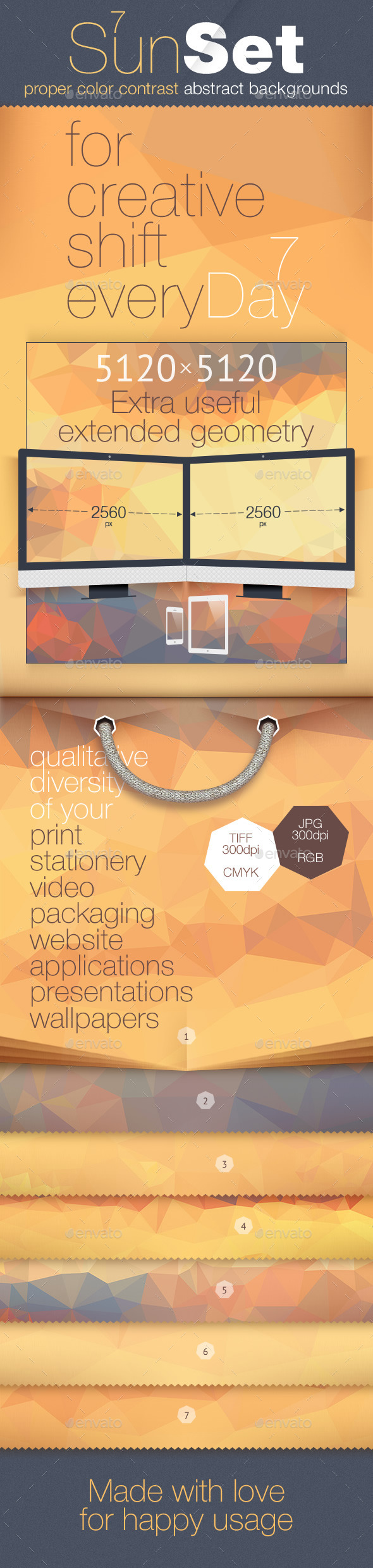 GraphicRiver Poly Backgrounds Daily Set for a Week Sunset 11471174 GraphicRiver Poly Backgrounds Daily Set for a Week Sunset 11471174