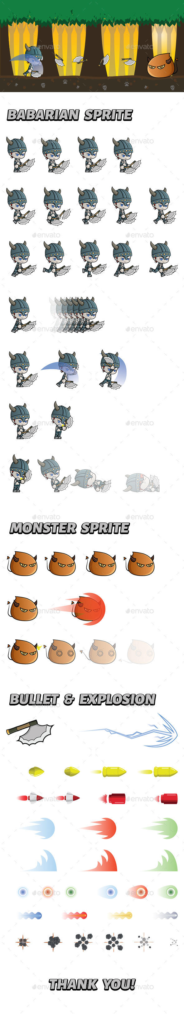 GraphicRiver Babarian Sprite 11543648 GraphicRiver Babarian Sprite 11543648