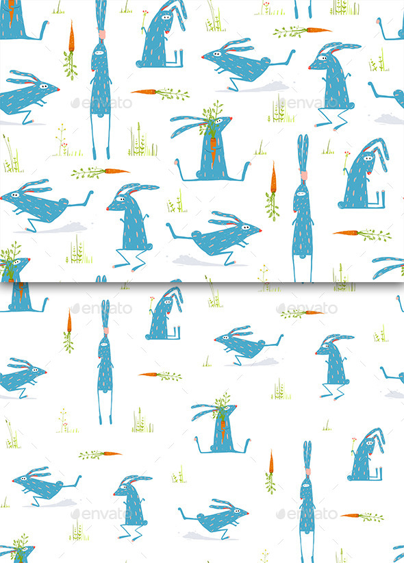 GraphicRiver Rabbits Seamless Pattern Background 11544500 GraphicRiver Rabbits Seamless Pattern Background 11544500