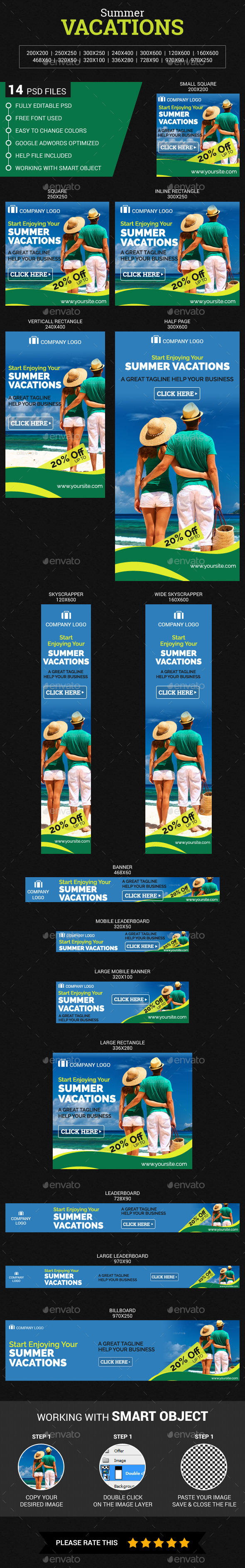 GraphicRiver Summer Vacations 11546042 GraphicRiver Summer Vacations 11546042