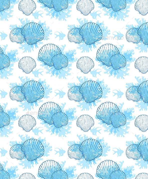 GraphicRiver Blue Marine Seamless Pattern 11546451 GraphicRiver Blue Marine Seamless Pattern 11546451