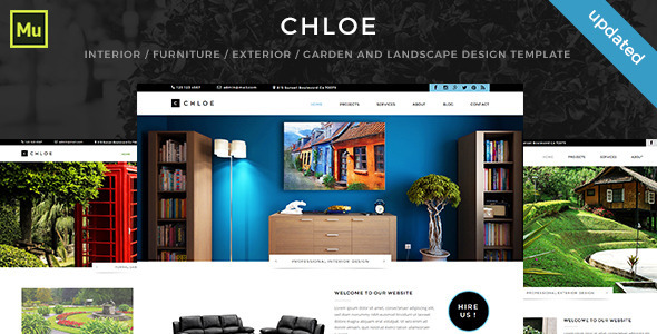 ThemeForest Chloe Interior Furniture Exterior Garden and Landscape Design Template 11423463 ThemeForest Chloe Interior Furniture Exterior Garden and Landscape Design Template 11423463