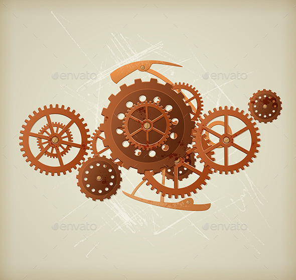 GraphicRiver Steampunk Background 11546843 GraphicRiver Steampunk Background 11546843