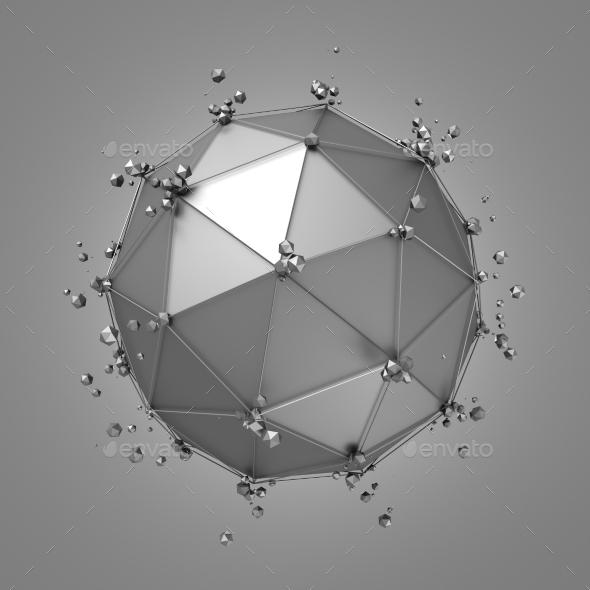 GraphicRiver 3D Rendering Of Sphere With Chaotic Structure 11547210 GraphicRiver 3D Rendering Of Sphere With Chaotic Structure 11547210