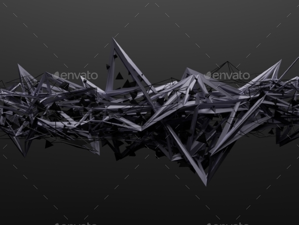 GraphicRiver Abstract 3D Rendering Of Chaotic Structure 11547215 GraphicRiver Abstract 3D Rendering Of Chaotic Structure 11547215