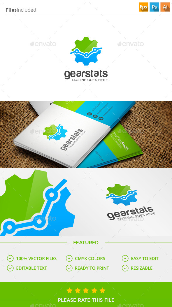 GraphicRiver Gear Stats Logo 11547289 GraphicRiver Gear Stats Logo 11547289