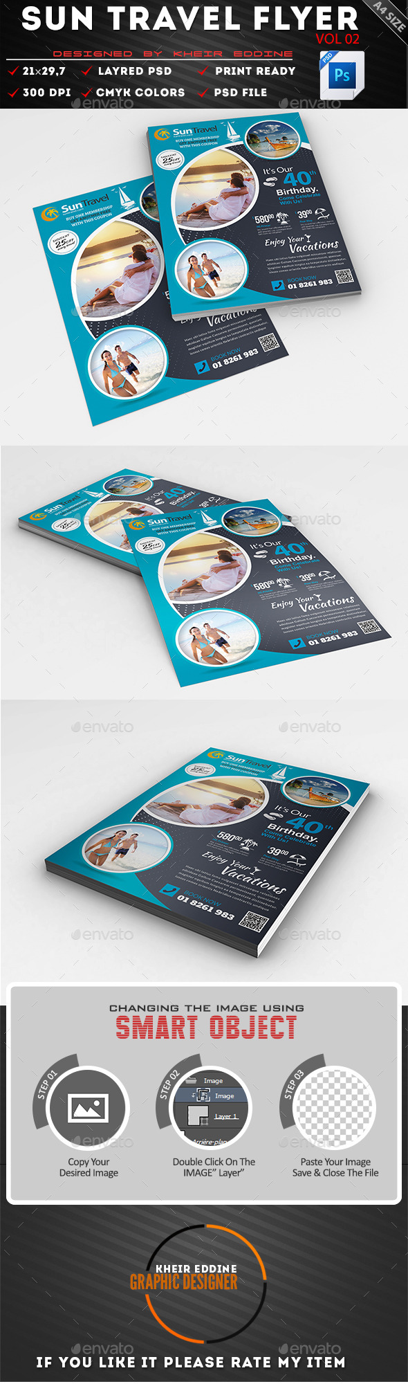 GraphicRiver Sun Travel Flyer Vol 02 11547332 GraphicRiver Sun Travel Flyer Vol 02 11547332