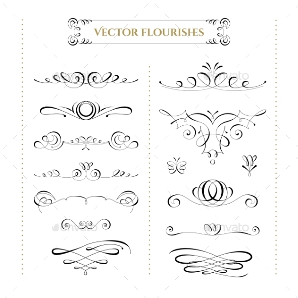 GraphicRiver Collection Of Vector Flourishes 11548133 GraphicRiver Collection Of Vector Flourishes 11548133