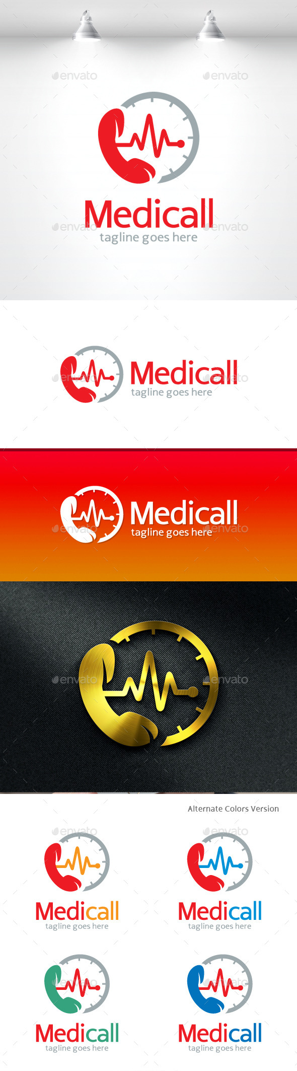 GraphicRiver Medic Call Logo 11548421 GraphicRiver Medic Call Logo 11548421