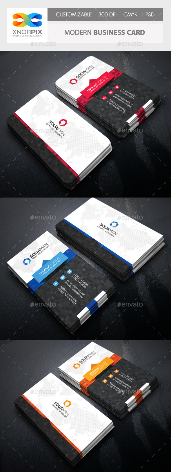 GraphicRiver Modern Business Card 11548442 GraphicRiver Modern Business Card 11548442