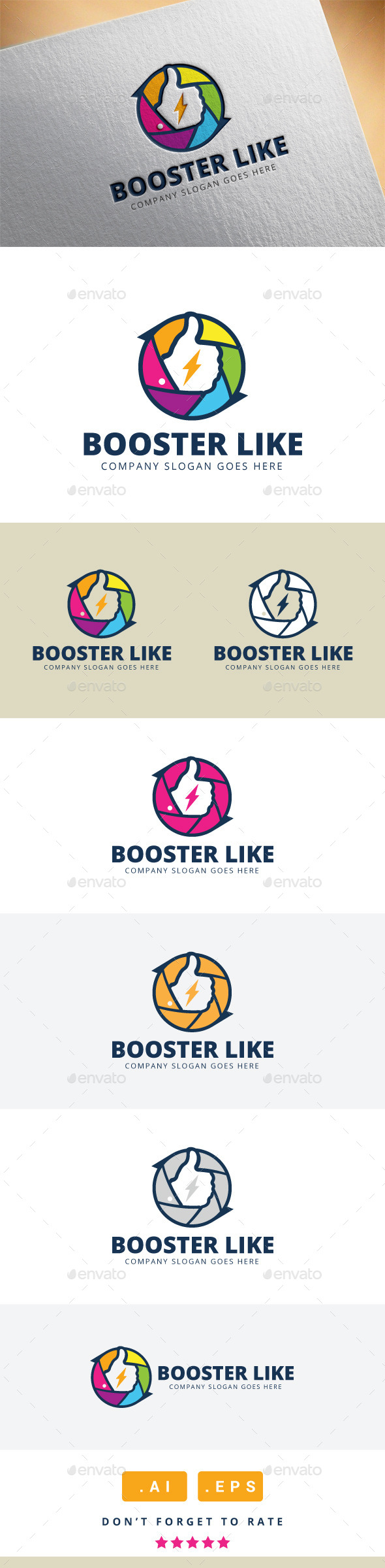 GraphicRiver Booster Like Logo 11549035 GraphicRiver Booster Like Logo 11549035