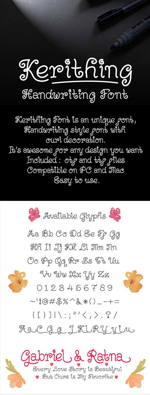 GraphicRiver Kerithing Font 11549744 GraphicRiver Kerithing Font 11549744