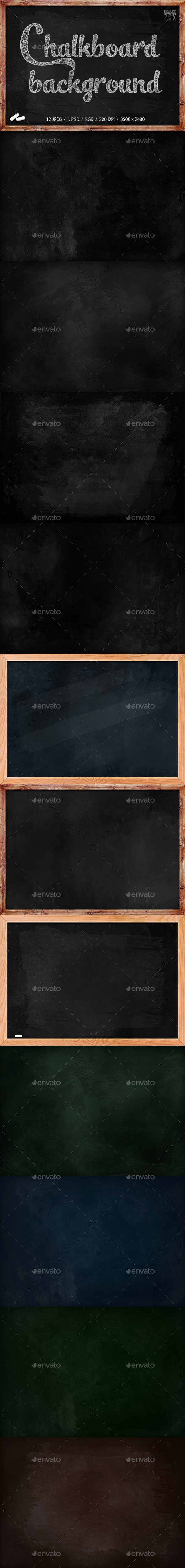 GraphicRiver 12 Chalkboard Backgrounds 11551633 GraphicRiver 12 Chalkboard Backgrounds 11551633