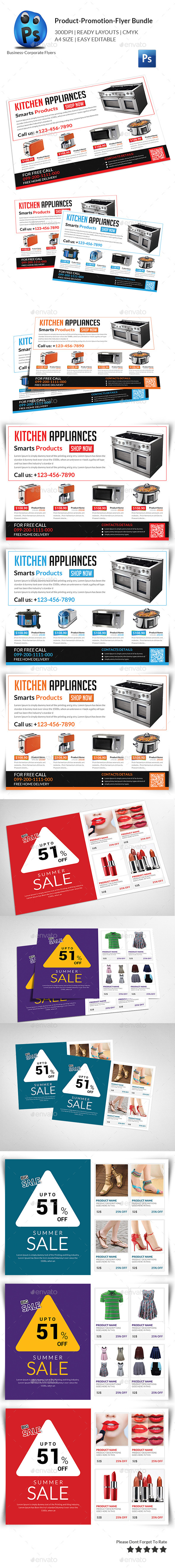 GraphicRiver Product Promotion Flyer Bundle 11553930 GraphicRiver Product Promotion Flyer Bundle 11553930