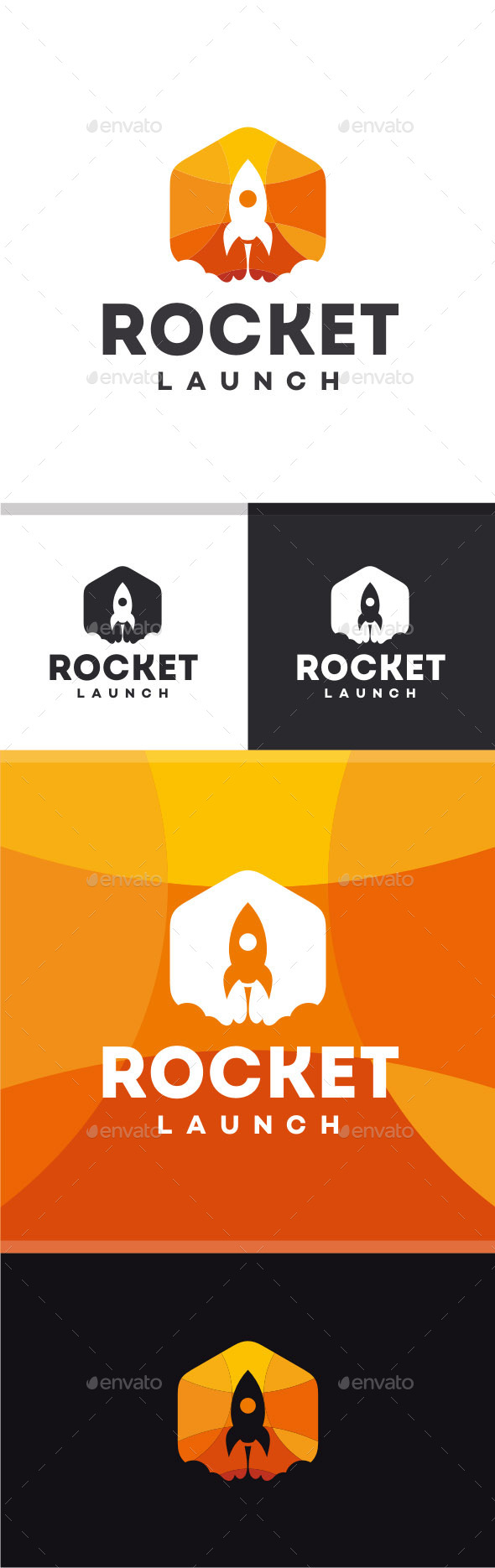 GraphicRiver Rocket Launch Logo 11555977 GraphicRiver Rocket Launch Logo 11555977