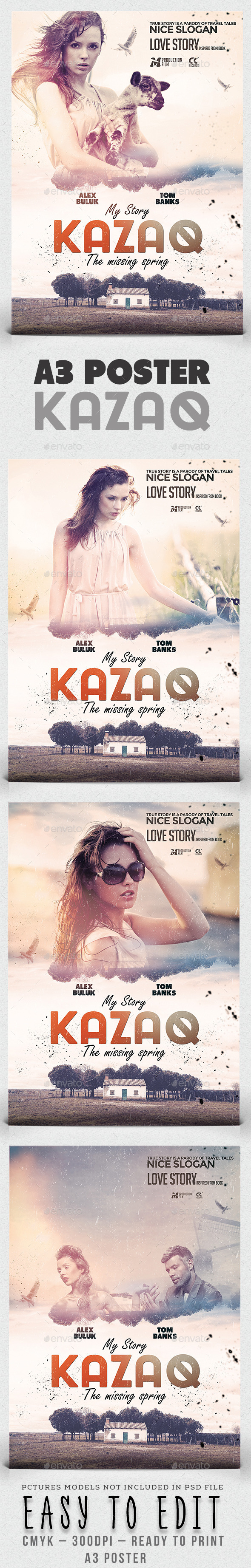 GraphicRiver A3 My Story Kazaq Poster Film Template 11556023 GraphicRiver A3 My Story Kazaq Poster Film Template 11556023
