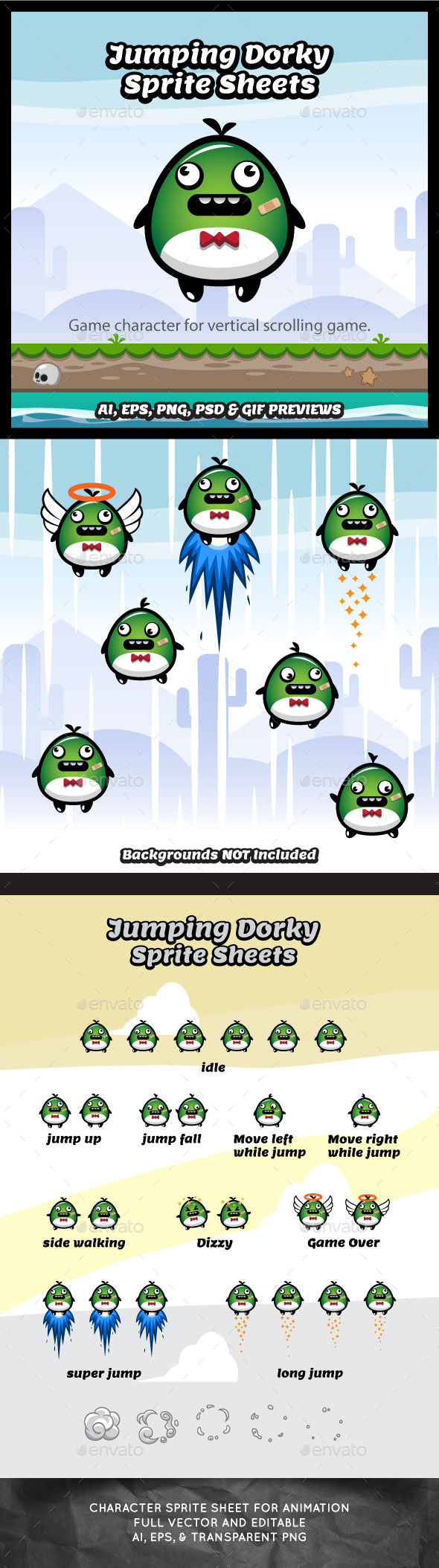 GraphicRiver Jumping Dorky Game Character Spritesheets 11556251 GraphicRiver Jumping Dorky Game Character Spritesheets 11556251