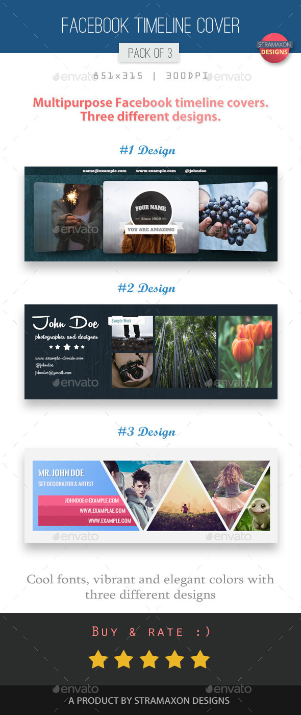 GraphicRiver Facebook Timeline Covers Pack of 3 11556598 GraphicRiver Facebook Timeline Covers Pack of 3 11556598