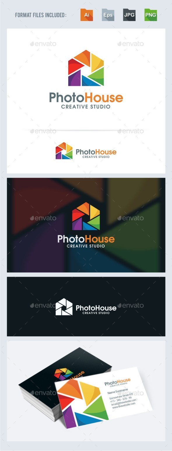GraphicRiver Photo House Logo Template 11556662 GraphicRiver Photo House Logo Template 11556662